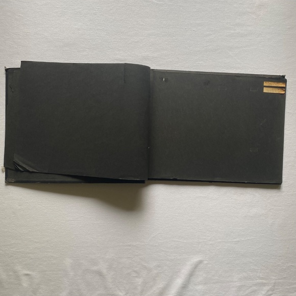 Vintage Photo Album Embossed Cover Black Empty Pages Gothic Grimoire Grief Magic - Picture 16 of 16